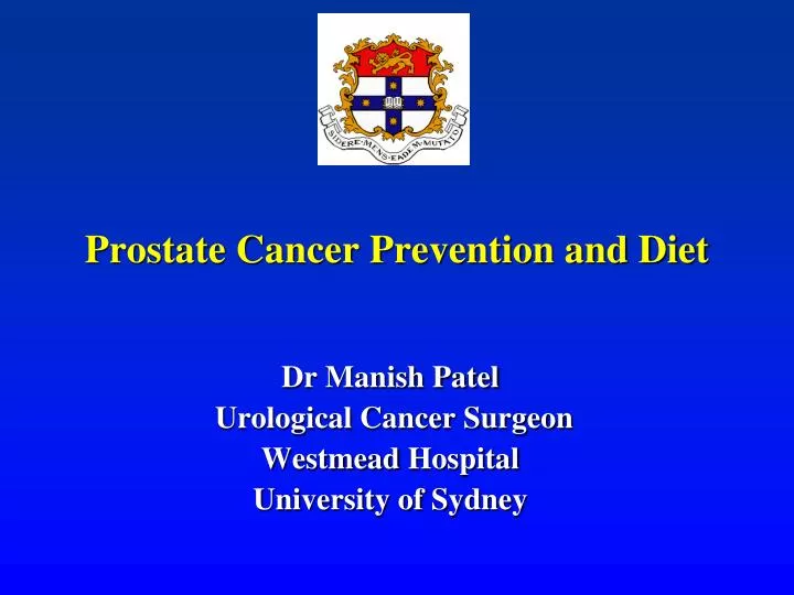 prostate cancer prevention and diet n.