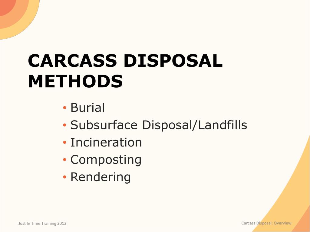 PPT - Carcass Disposal PowerPoint Presentation, free download - ID:1056064