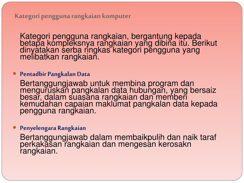 PPT Pengenalan Kepada Rangkaian Komputer PowerPoint 