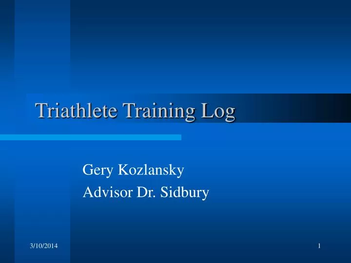 triathlete training log n.