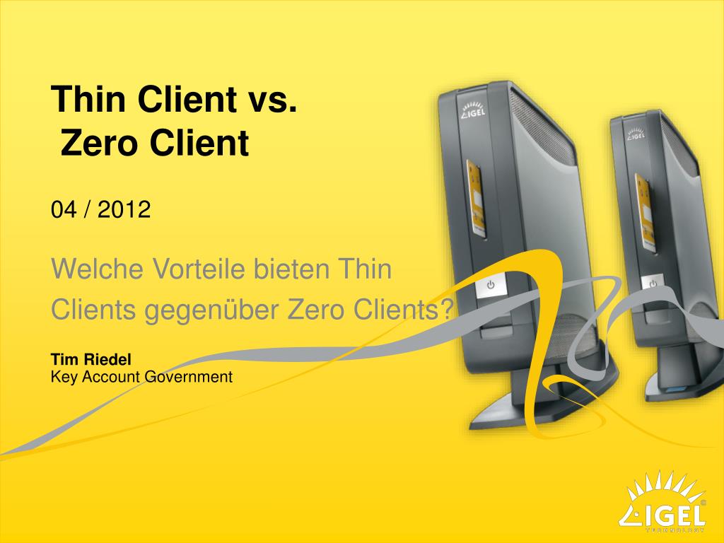 PPT - Thin Client vs. Zero Client PowerPoint Presentation, free download -  ID:1060276