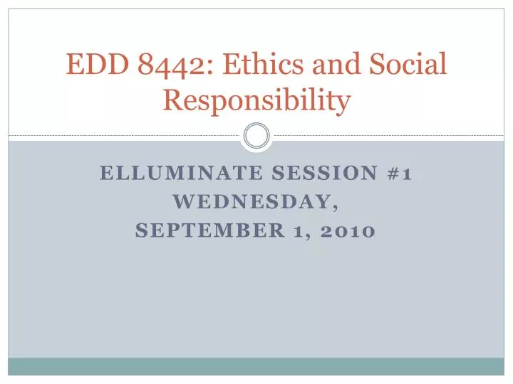 edd 8442 ethics and social responsibility n.