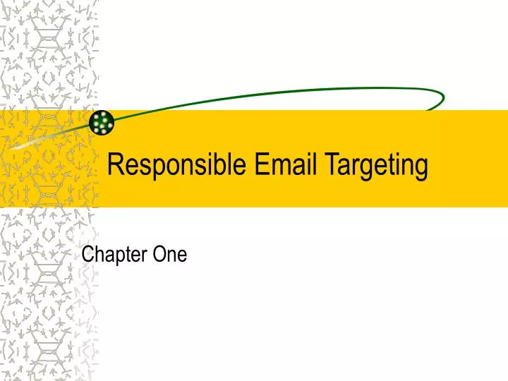 responsible email targeting n.