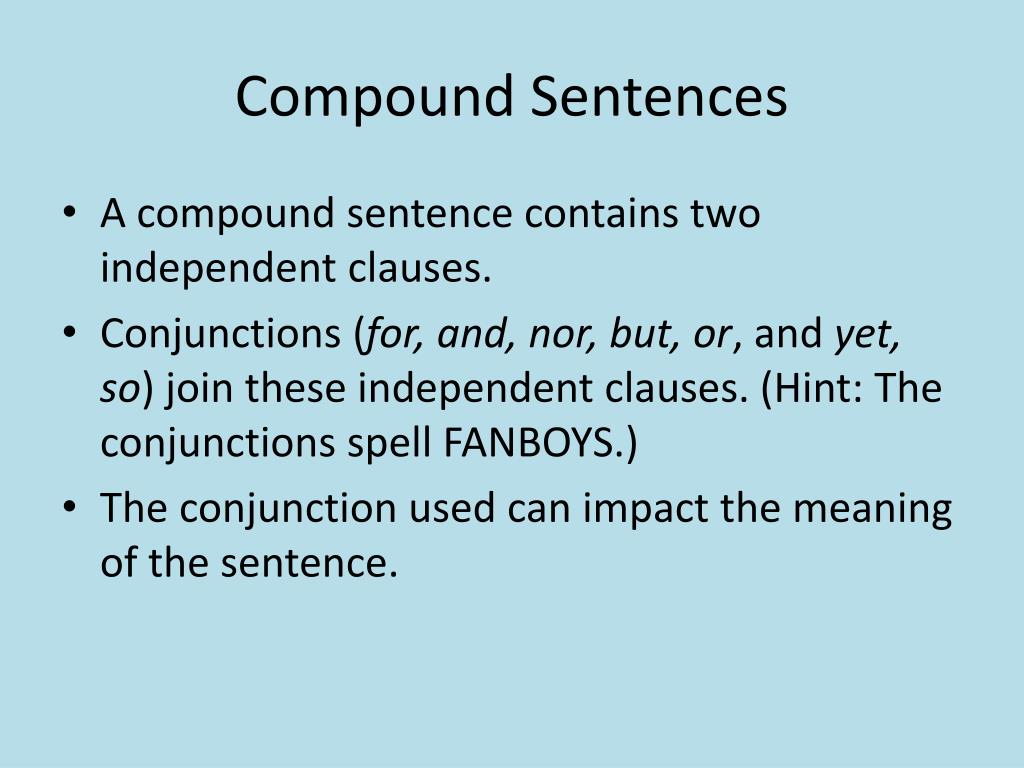 PPT - Simple, Compound, Complex, and Compound-Complex Sentences ...