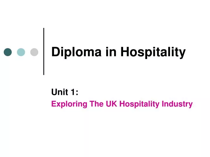diploma in hospitality n.