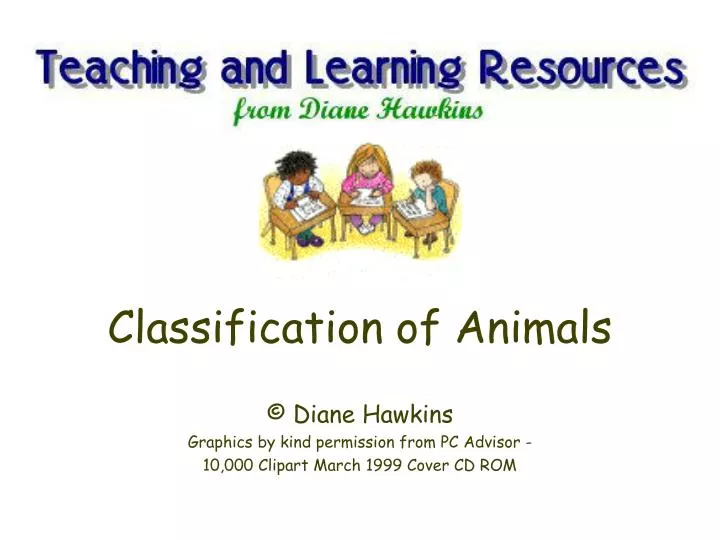 classification of animals n.