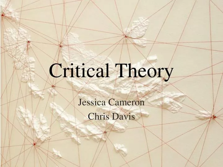critical theory n.