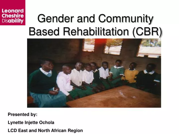 gender and community based rehabilitation cbr n.