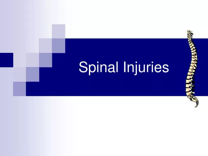 spinal injuries n.