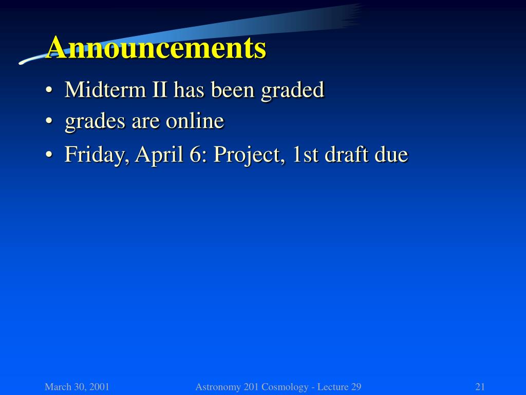 PPT - Announcements PowerPoint Presentation, free download - ID:1070372