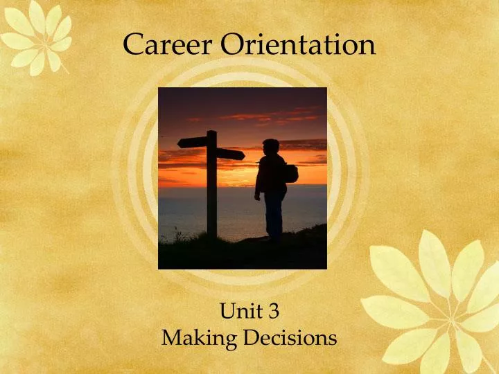 career orientation powerpoint presentation