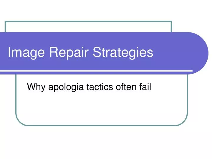 image repair strategies n.