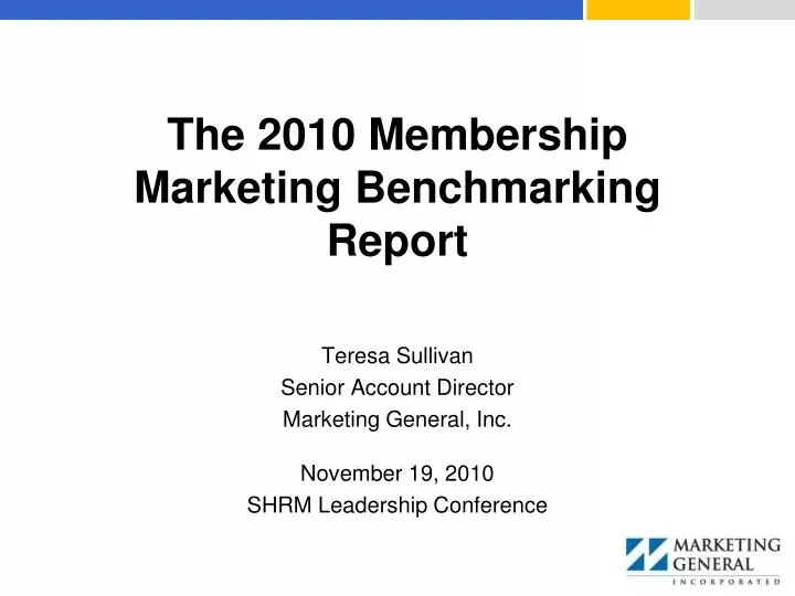 the 2010 membership marketing benchmarking report n.