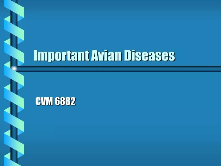 important avian diseases n.
