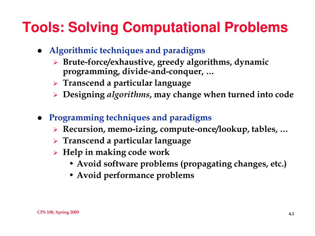 PPT - Tools: Solving Computational Problems PowerPoint Presentation ...