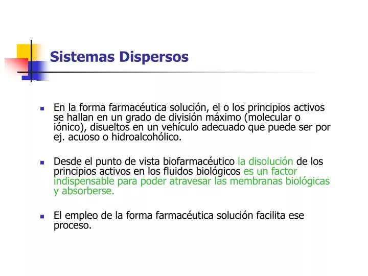 PPT - Sistemas Dispersos PowerPoint Presentation, free download - ID:1072823