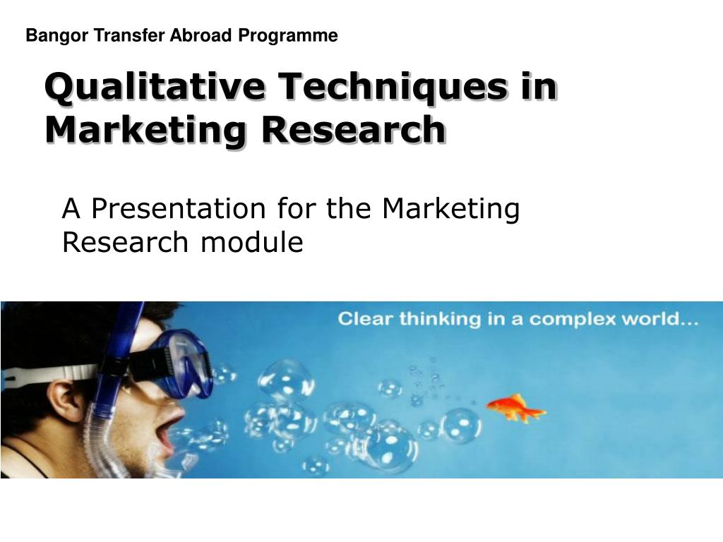 qualitative research techniques in marketing research