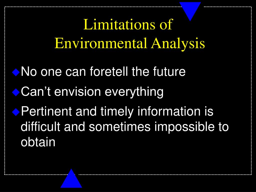 benefits of environmental analysis