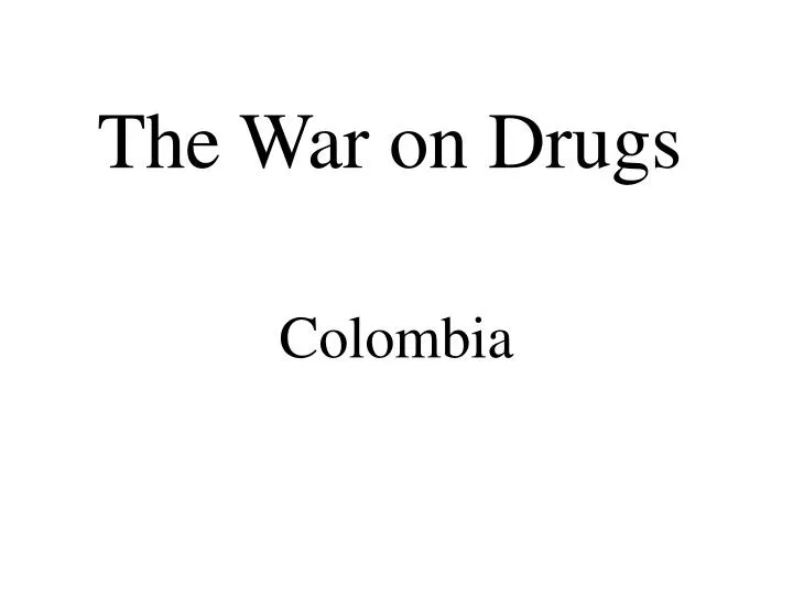 the war on drugs n.