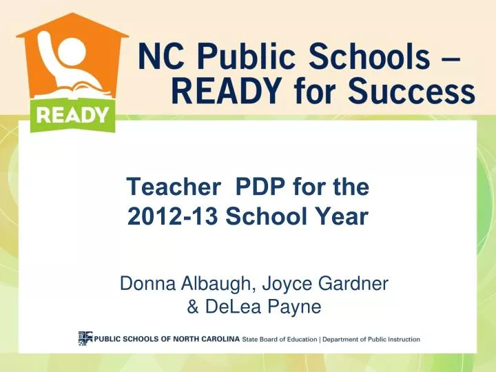 teacher pdp for the 2012 13 school year n.