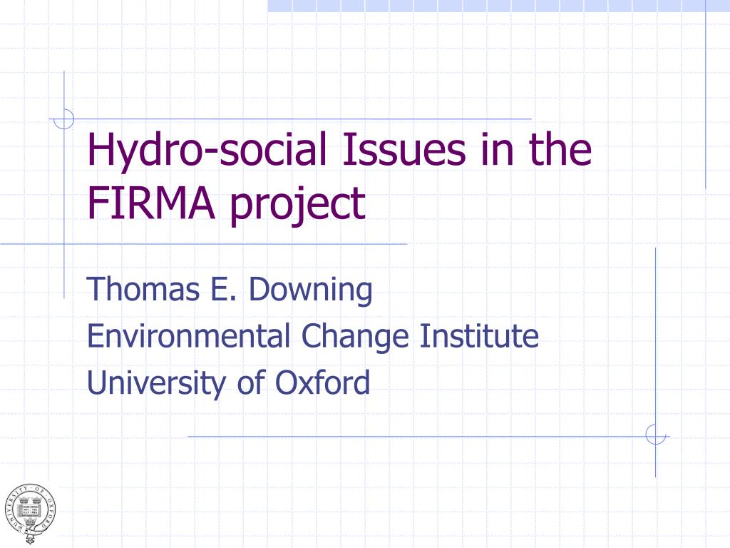 PPT - Hydro-social Issues in the FIRMA project PowerPoint Presentation -  ID:1074881