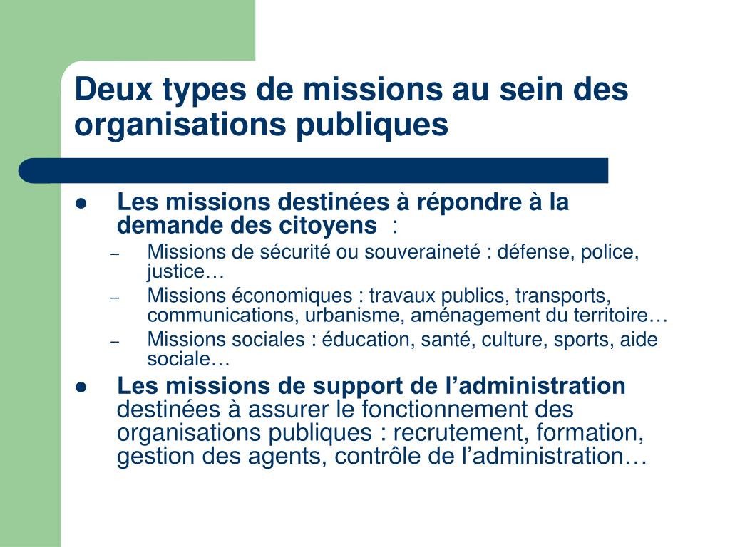 PPT - Les organisations publiques PowerPoint Presentation, free ...