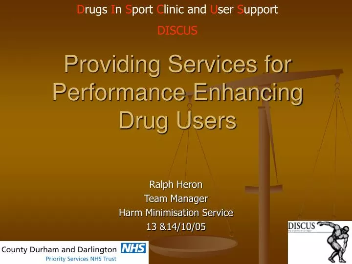 providing services for performance enhancing drug users n.