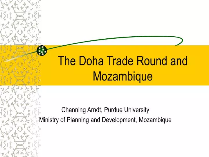 the doha trade round and mozambique n.