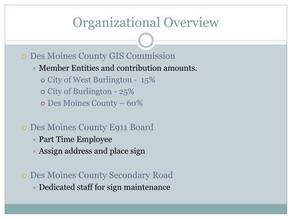 Ppt des moines county gis and e911 powerpoint presentation free