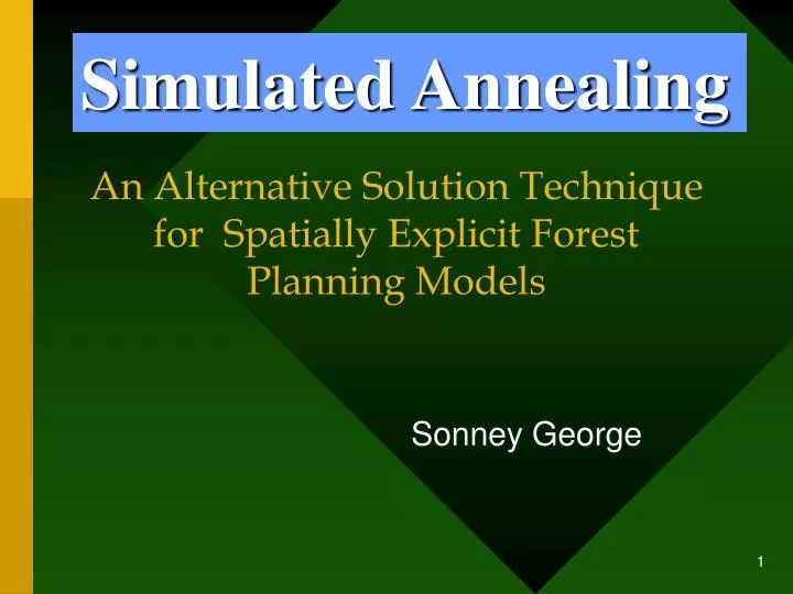 simulated annealing n.