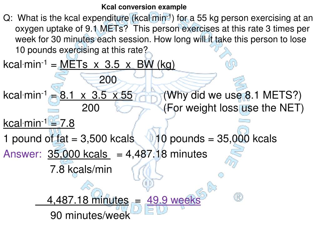 PPT - Metabolic Calculations - Purpose PowerPoint Presentation, free  download - ID:1079659