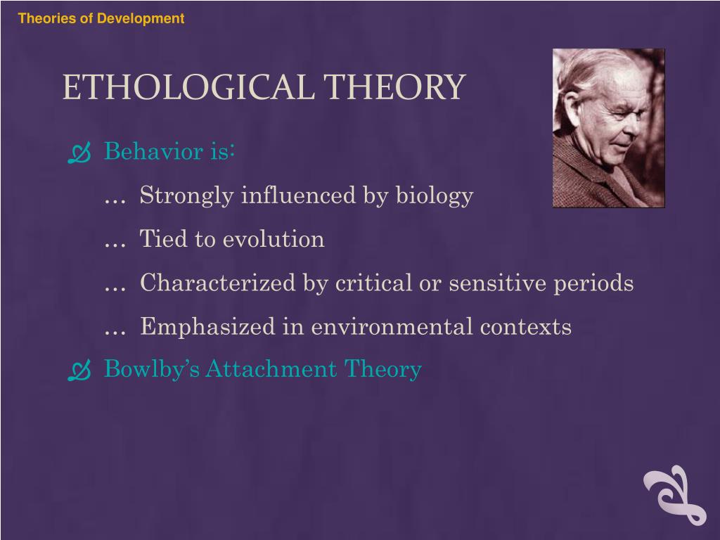 the ethological theory of attachment