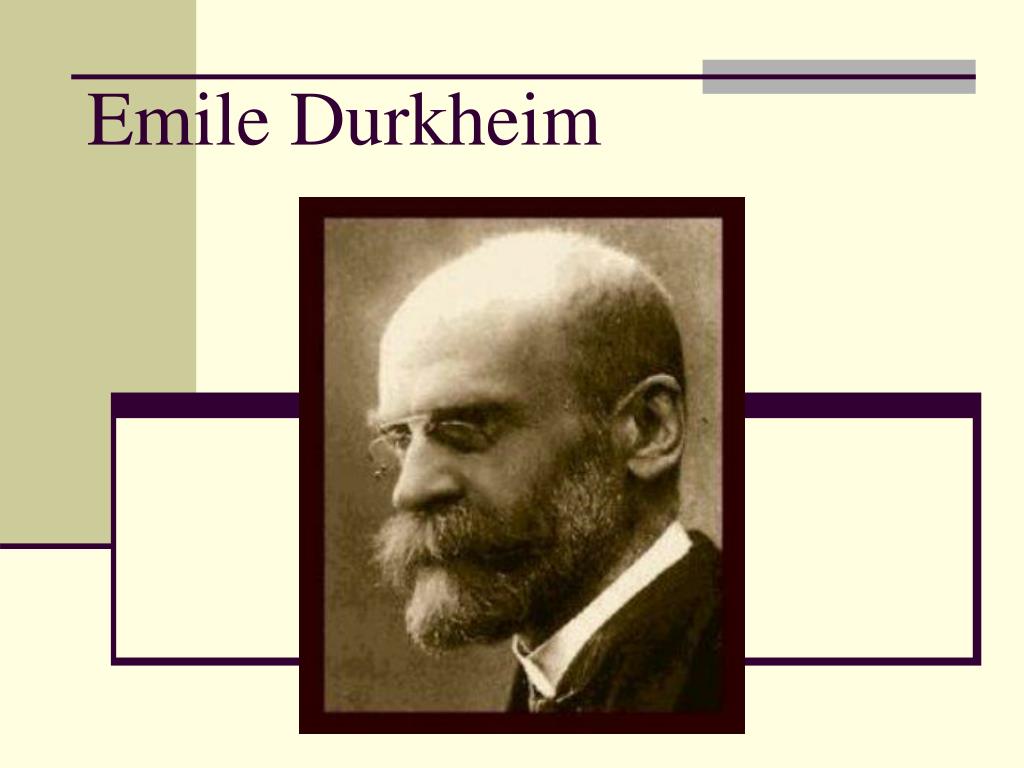 Emile durkheim