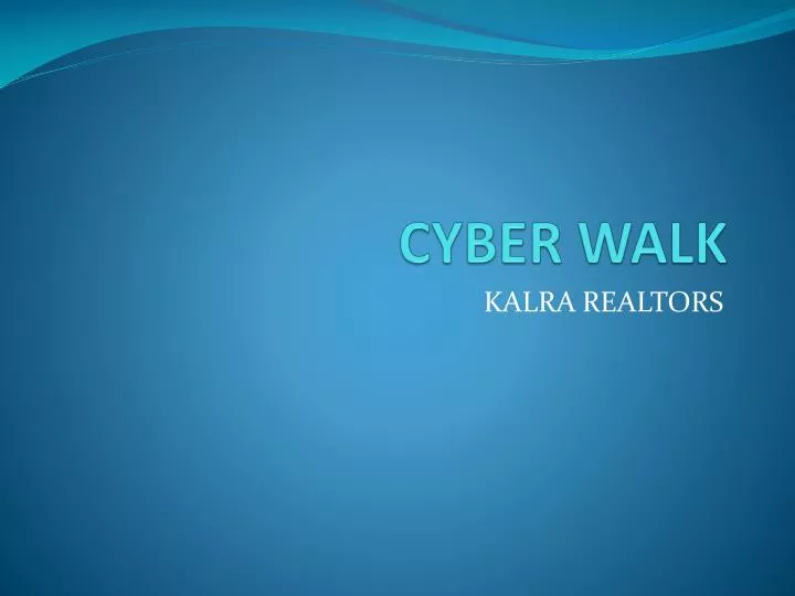 cyber walk n.