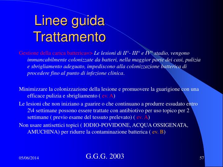 Linee Guida Lesioni B3 Mammella PPT - Un esempio di linee guida: le lesioni da decubito PowerPoint