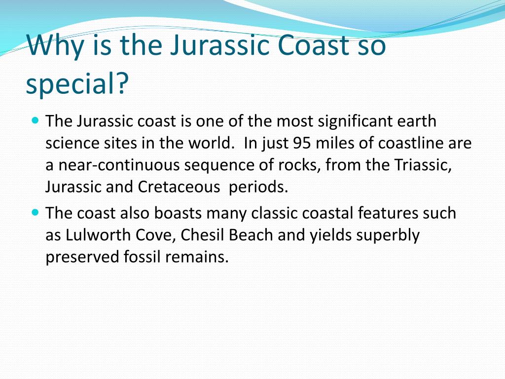 Chesil Beach and The Jurassic Coast - Earth Science Partnership