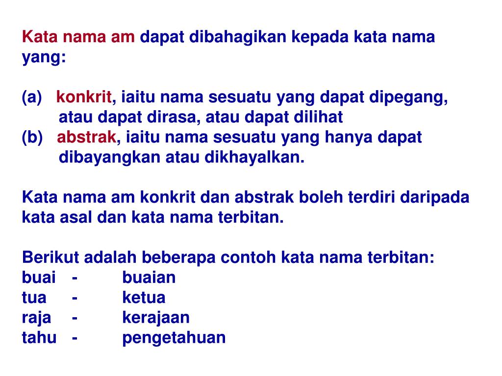 25+ Trend Terbaru Ayat Kata Nama Am Abstrak - Amanda T. Ayala