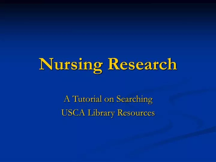 research design nursing ppt
