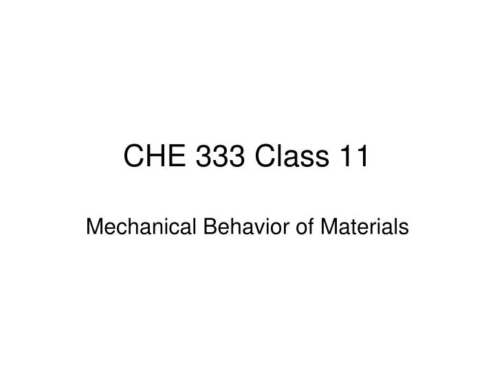 che 333 class 11 n.