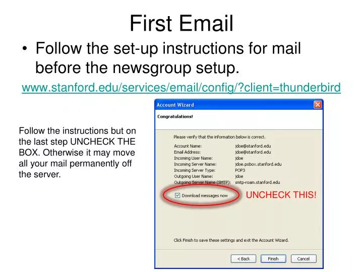 PPT First Email PowerPoint Presentation Free Download ID 1083478