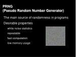 prng pseudo random number generator