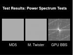 test results power spectrum tests