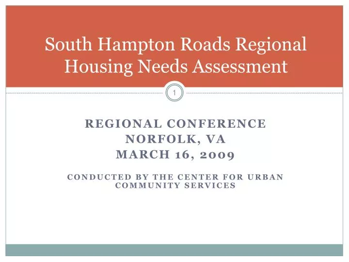 south hampton roads regional housing needs assessment n.