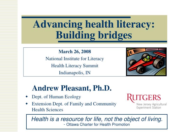 advancing health literacy building bridges n.