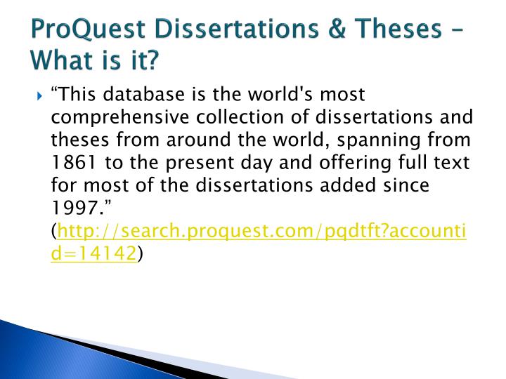 uva proquest dissertations In order to copy your dissertation or thesis from proquest to the virginia henderson global nursing e-repository (henderson repository) etd community, your permission is. uva proquest dissertations In order to copy your dissertation or thesis from proquest to the virginia henderson global nursing e-repository (henderson repository) etd community, your permission is.
