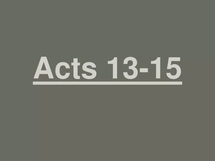 acts 13 15 n.