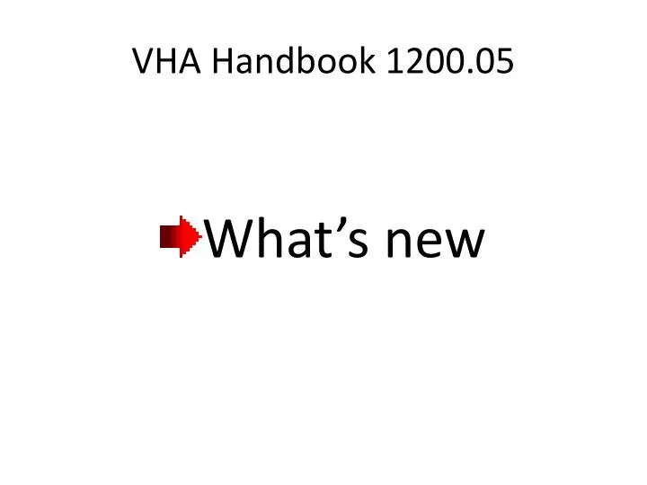 vha handbook 1200 05 n.