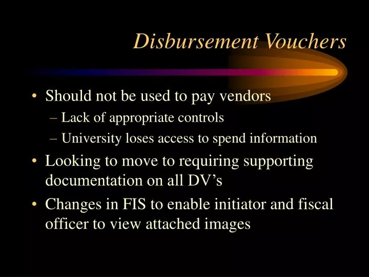 PPT Disbursement Vouchers PowerPoint Presentation, free download ID