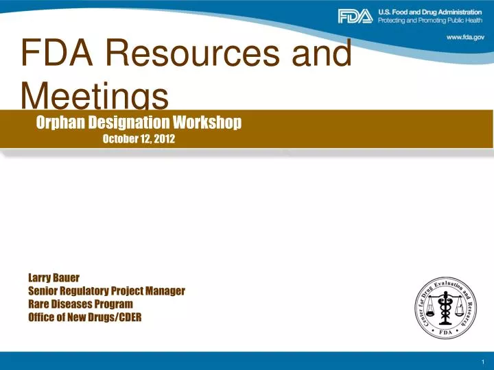 fda resources and meetings n.