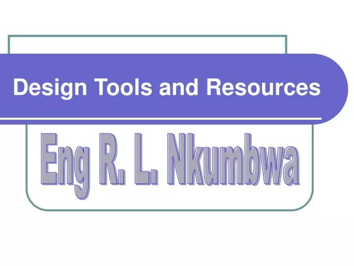 design tools and resources n.